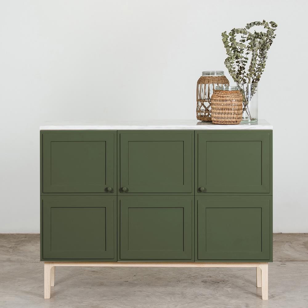 ตู้ 120 ซม. WHOOP MABURU หินอ่อน สี OLIVE GREEN
