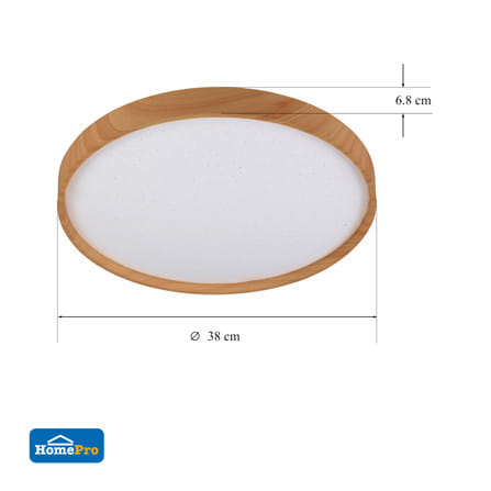 ไฟเพดาน LED CARINI ZY828-ML 15 นิ้ว 36 วัตต์ DAYLIGHT สีขาว/น้ำตาล_5