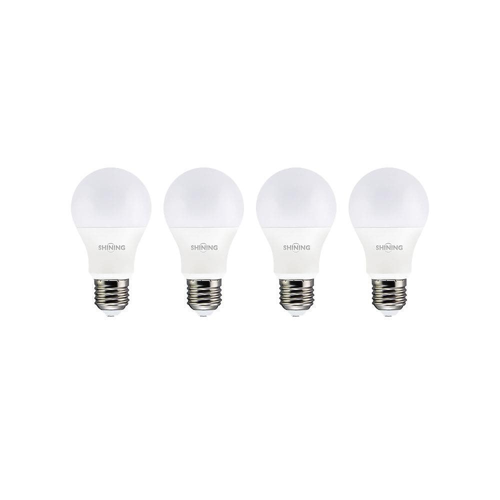 หลอด LED SHINING A60 9 วัตต์ DAYLIGHT E27 แพ็ก 4 ชิ้น
