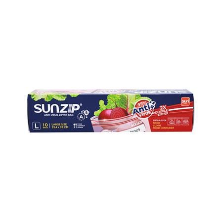 ถุงซิป SUNZIP ANTI VIRUS L 25.4 ซม.x28 ซม._2