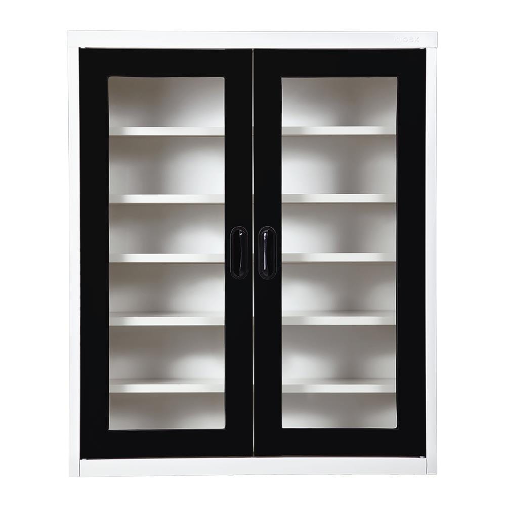 ตู้วางรองเท้า 20-32 คู่ KIOSK MAX-033 BL สีขาว/ดำ