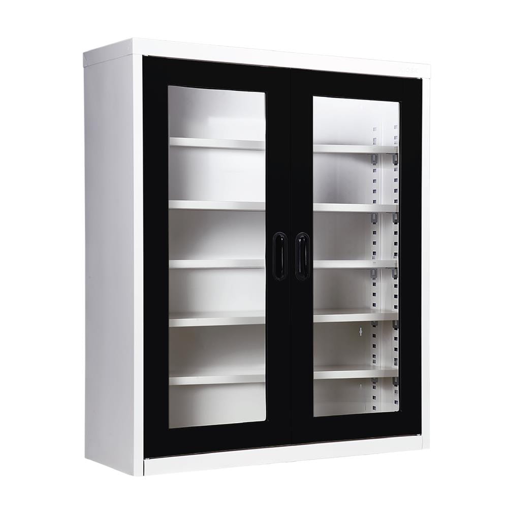 ตู้วางรองเท้า 20-32 คู่ KIOSK MAX-033 BL สีขาว/ดำ