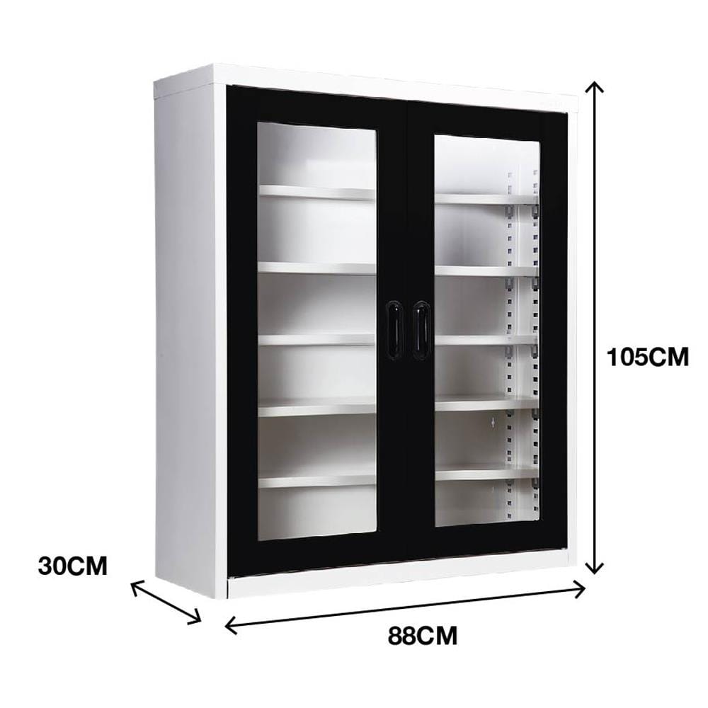 ตู้วางรองเท้า 20-32 คู่ KIOSK MAX-033 BL สีขาว/ดำ