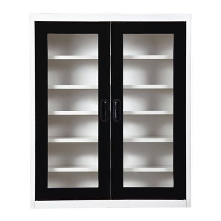 ตู้วางรองเท้า 20-32 คู่ KIOSK MAX-033 BL สีขาว/ดำ