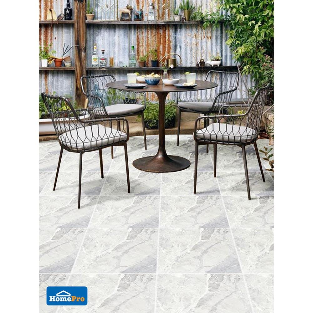 กระเบื้องพื้น 16x16 นิ้ว DURAGRES ร็อกแซน เทา A 0.96M2