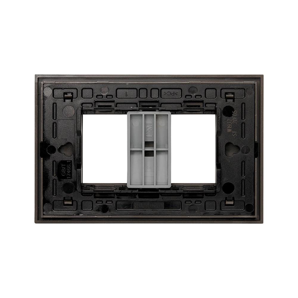 หน้ากาก 2 ช่อง HACO W1932-ST QX สี MATT BLACK