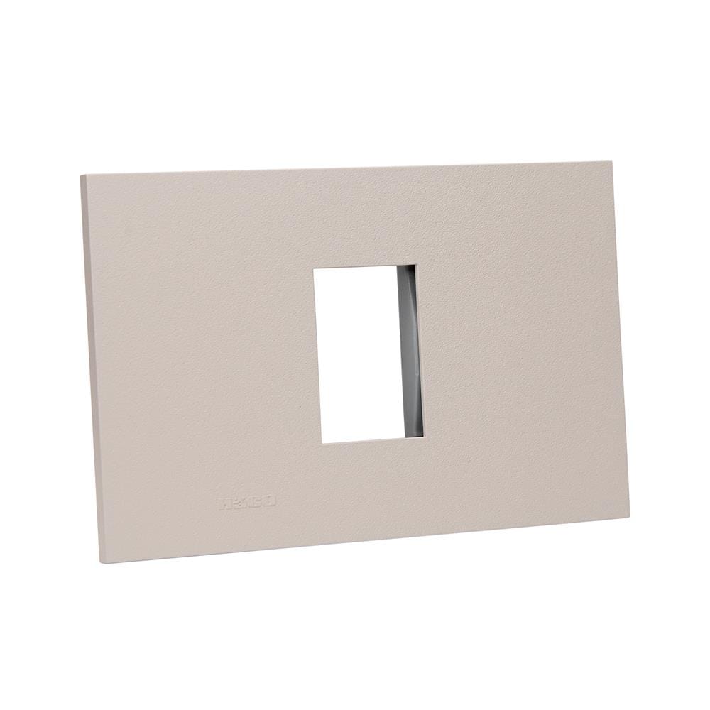 หน้ากาก 1 ช่อง HACO W1931-STP QX สี TAUPE