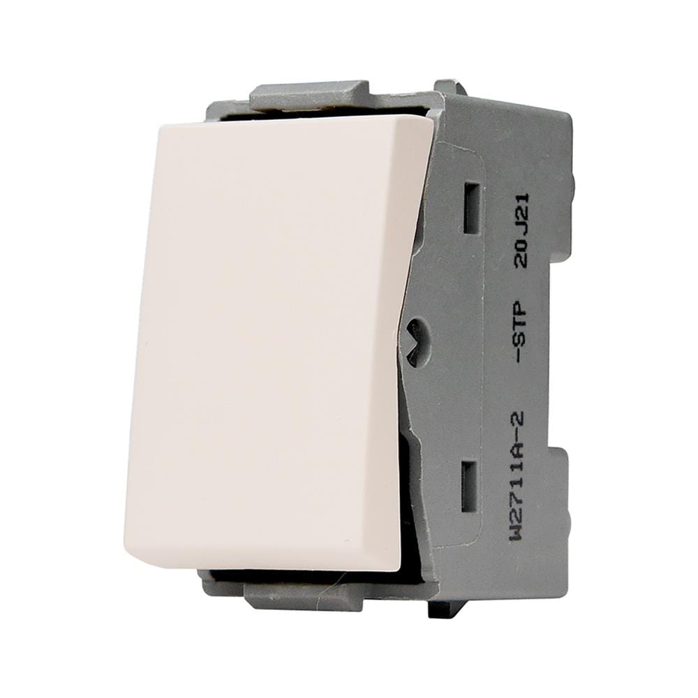 สวิตช์ 2 ทาง HACO QX W2711A-2-STP ขนาด 1 ช่อง สีทู๊ป