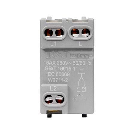 สวิตช์ 2 ทาง HACO QX W2711A-2-STP ขนาด 1 ช่อง สีทู๊ป_3