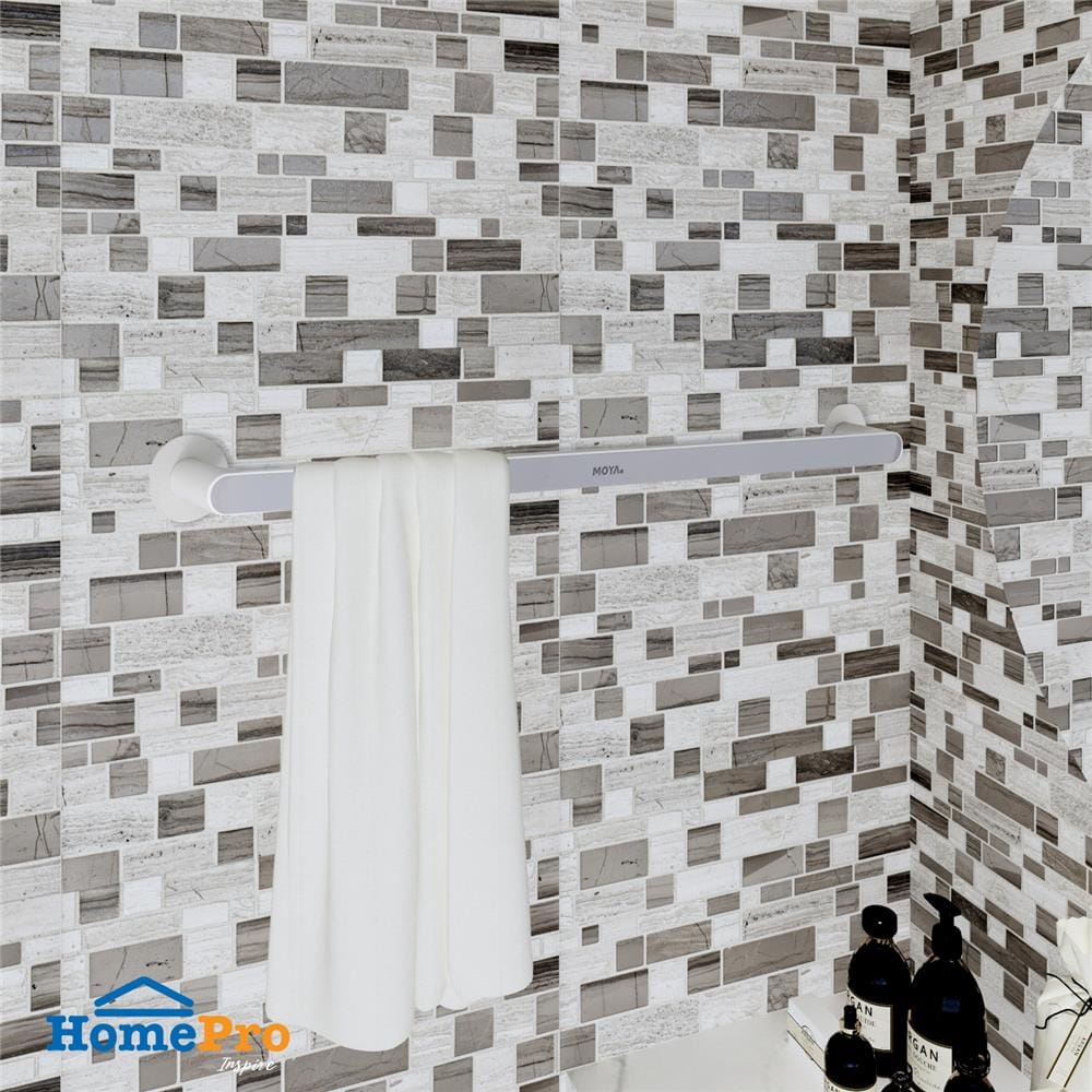 ราวแขวนผ้า MOYA E1928 สีขาว+เทา