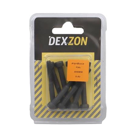 สกรูเกลียวมิลน็อตหัวจม DEXZON 6X50 มม. 8 ตัว_1