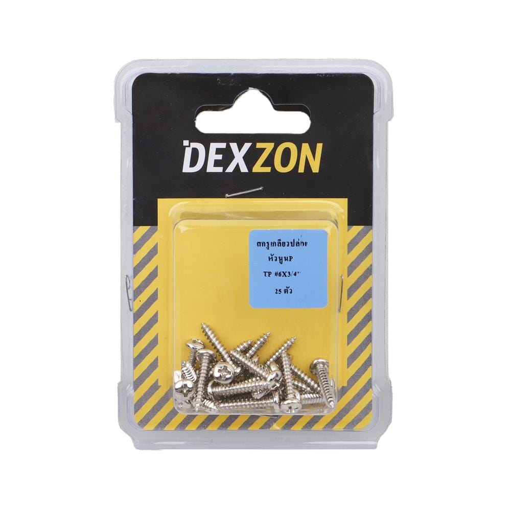 สกรูเกลียวปล่อย TP DEXZON 6X3/4 นิ้ว 25 ตัว