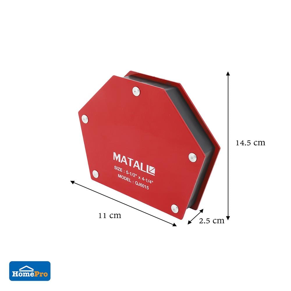 แม่เหล็กจับฉาก MATALL QJ6015 5-1/2 นิ้ว x 4-1/4 นิ้ว
