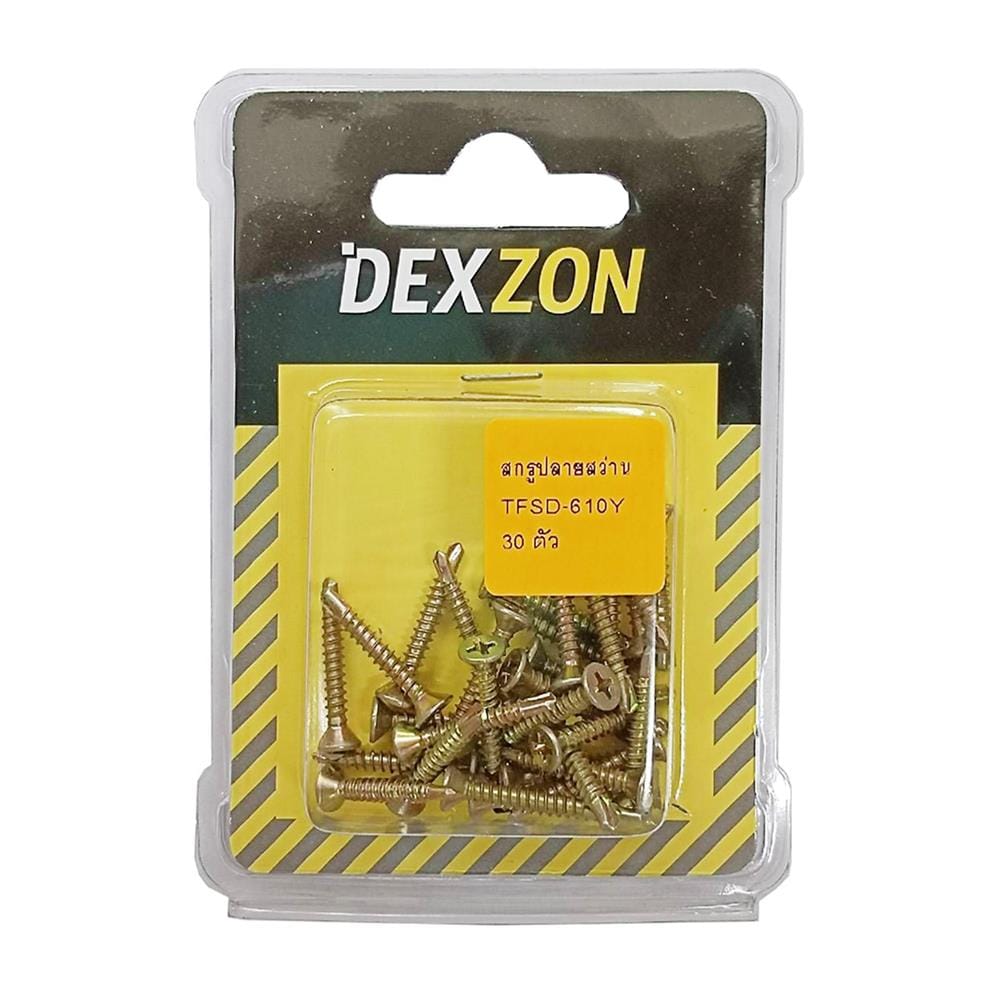 สกรูปลายสว่าน TF DEXZON 6x1 นิ้ว (แพ็ก 30 ชิ้น)