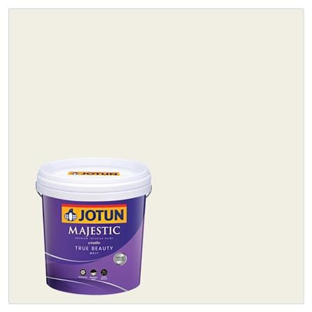 สีน้ำทาภายใน ชนิดด้าน JOTUN MAJESTIC TRUE BEAUTY BASE A 1001 สี EGG WHITE 9 ลิตร_0