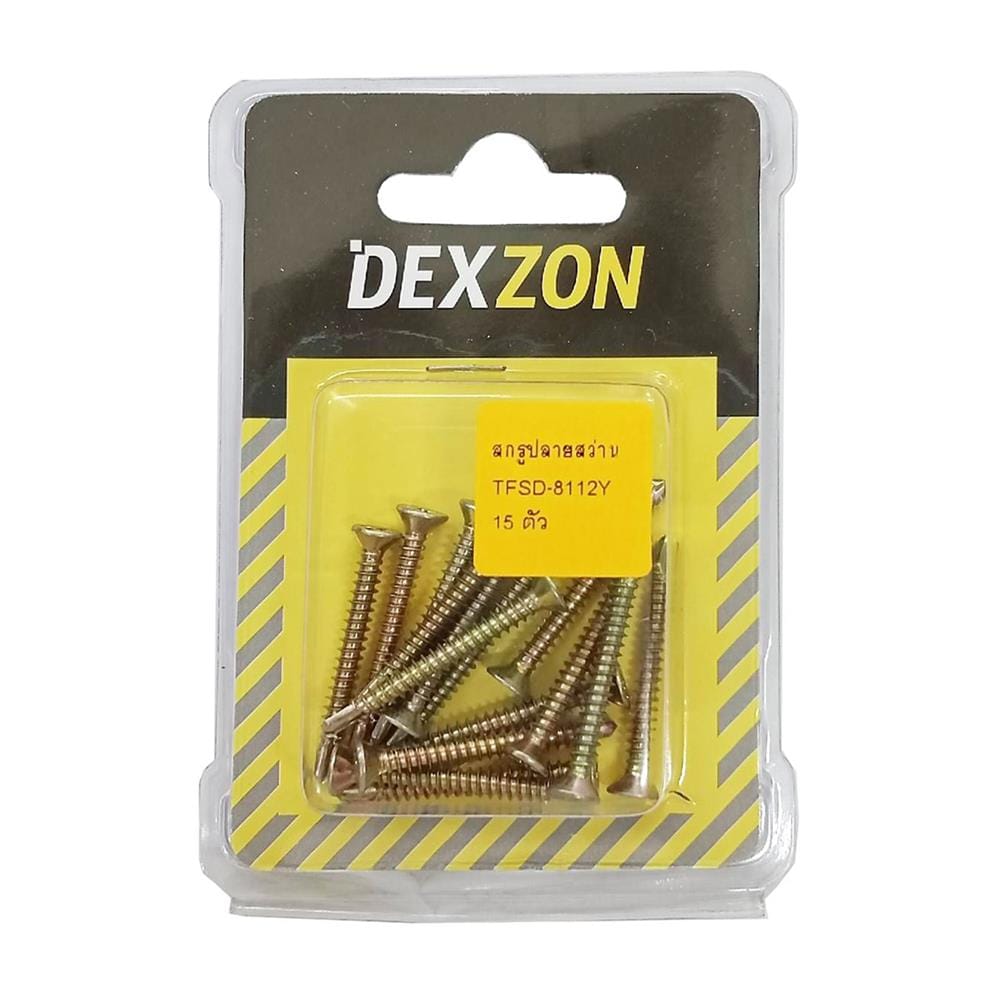 สกรูปลายสว่าน DEXZON WSD-16R 8x1-1/2 นิ้ว (แพ็ก 15 ตัว)
