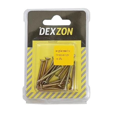 สกรูปลายสว่าน DEXZON WSD-16R 8x1-1/2 นิ้ว (แพ็ก 15 ตัว)_1