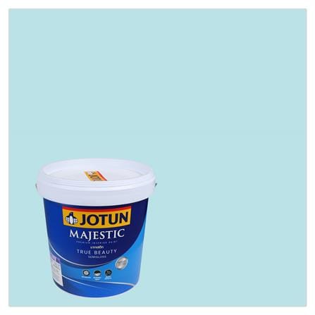 สีน้ำทาภายใน ชนิดกึ่งเงา JOTUN MAJESTIC TRUE BEAUTY BASE A 5136 สี ICE TURQUOISE 9 ลิตร_0
