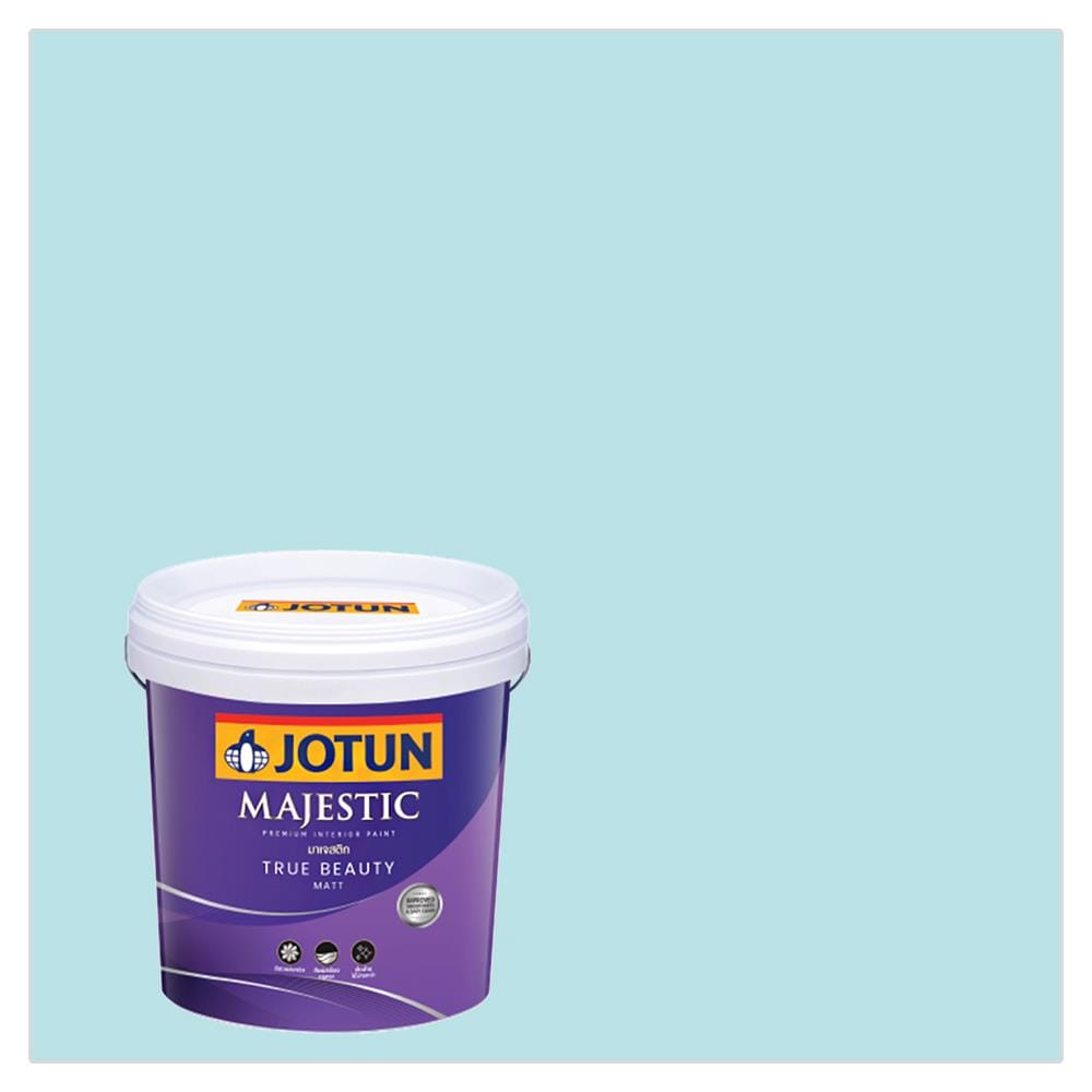 สีน้ำทาภายใน ชนิดด้าน JOTUN MAJESTIC TRUE BEAUTY BASE A 5136 สี ICE TURQUOISE 9 ลิตร