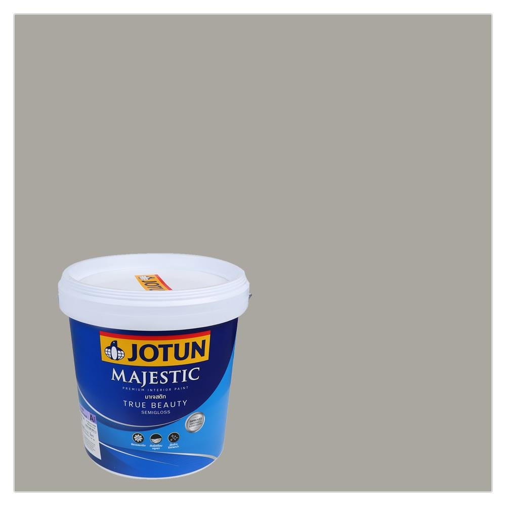 สีน้ำทาภายใน ชนิดกึ่งเงา JOTUN MAJESTIC TRUE BEAUTY BASE A 1032 สี IRON GREY 9 ลิตร