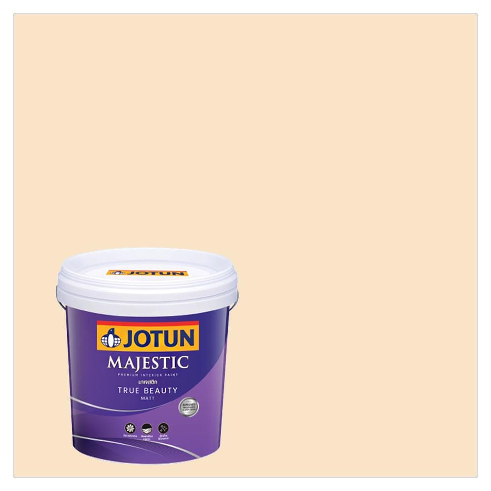 สีน้ำทาภายใน ชนิดด้าน JOTUN MAJESTIC TRUE BEAUTY BASE A 1648 สี WILTSHIRE CREAM 9 ลิตร