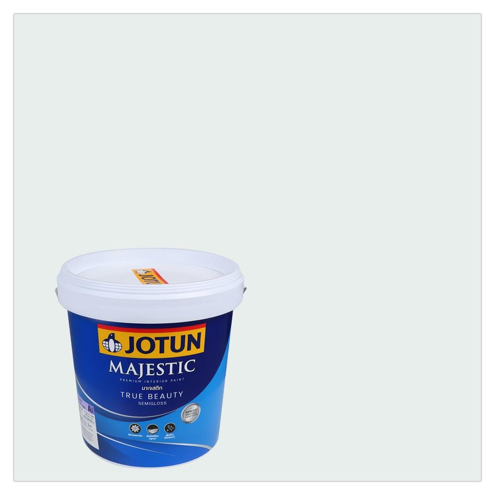 สีน้ำทาภายใน ชนิดกึ่งเงา JOTUN MAJESTIC TRUE BEAUTY BASE A 5001 สี SNOW WHITE 9 ลิตร