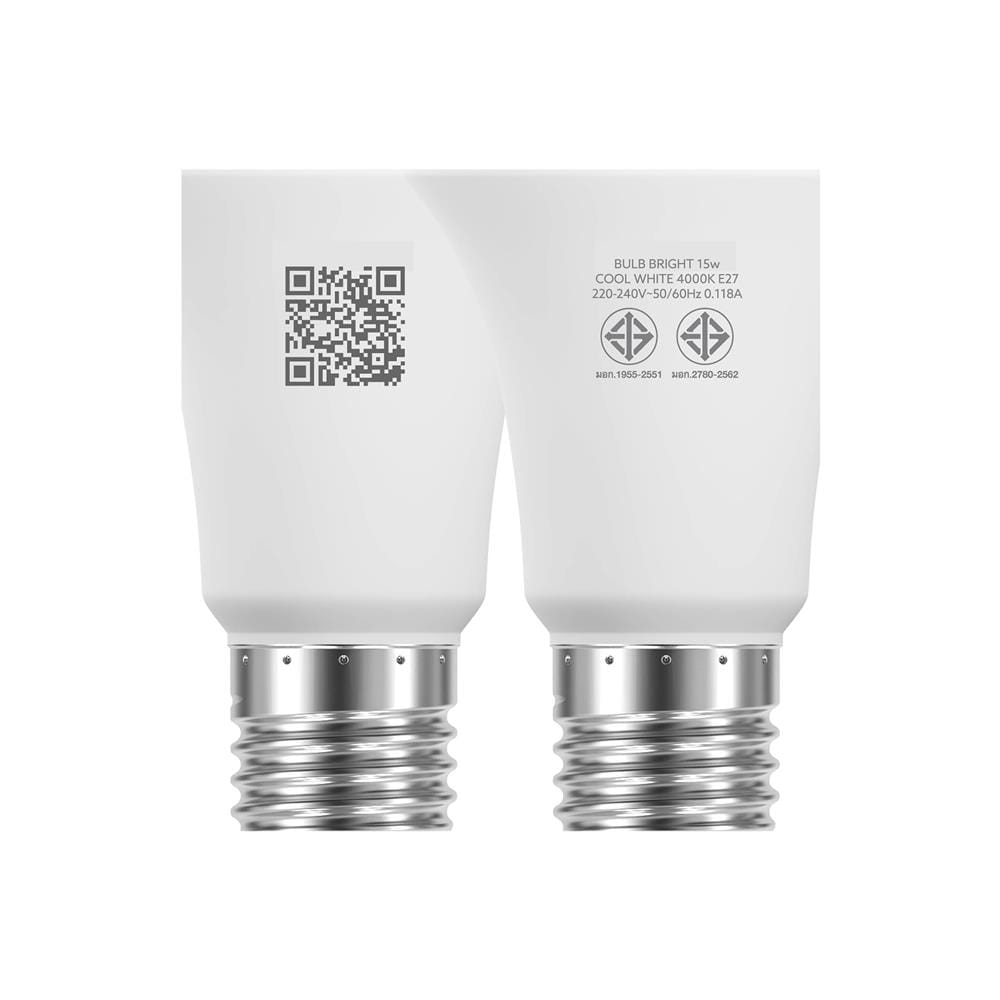 หลอด LED LAMPTAN A60 BRIGHT 15 วัตต์ COOL WHITE E27