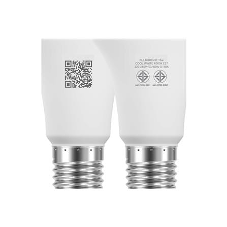 หลอด LED LAMPTAN A60 BRIGHT 15 วัตต์ COOL WHITE E27_5
