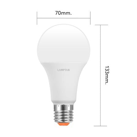 หลอด LED LAMPTAN A60 BRIGHT 15 วัตต์ COOL WHITE E27_4