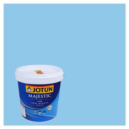 สีน้ำทาภายใน ชนิดกึ่งเงา JOTUN MAJESTIC TRUE BEAUTY BASE A 4445 สี ARCTIC BLUE 9 ลิตร_0