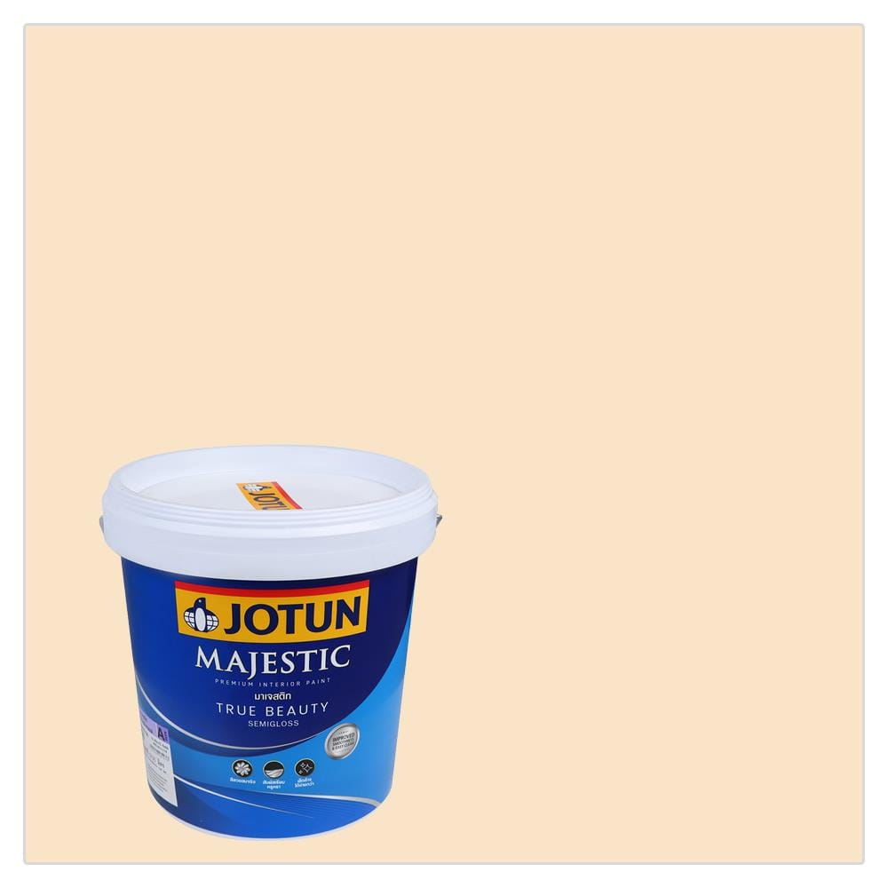 สีน้ำทาภายใน ชนิดกึ่งเงา JOTUN MAJESTIC TRUE BEAUTY BASE A 1648 สี WILTSHIRE CREAM 9 ลิตร