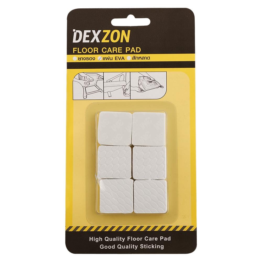 แผ่น EVA เหลี่ยม DEXZON 25X3 มม. สีขาว 12 ชิ้น