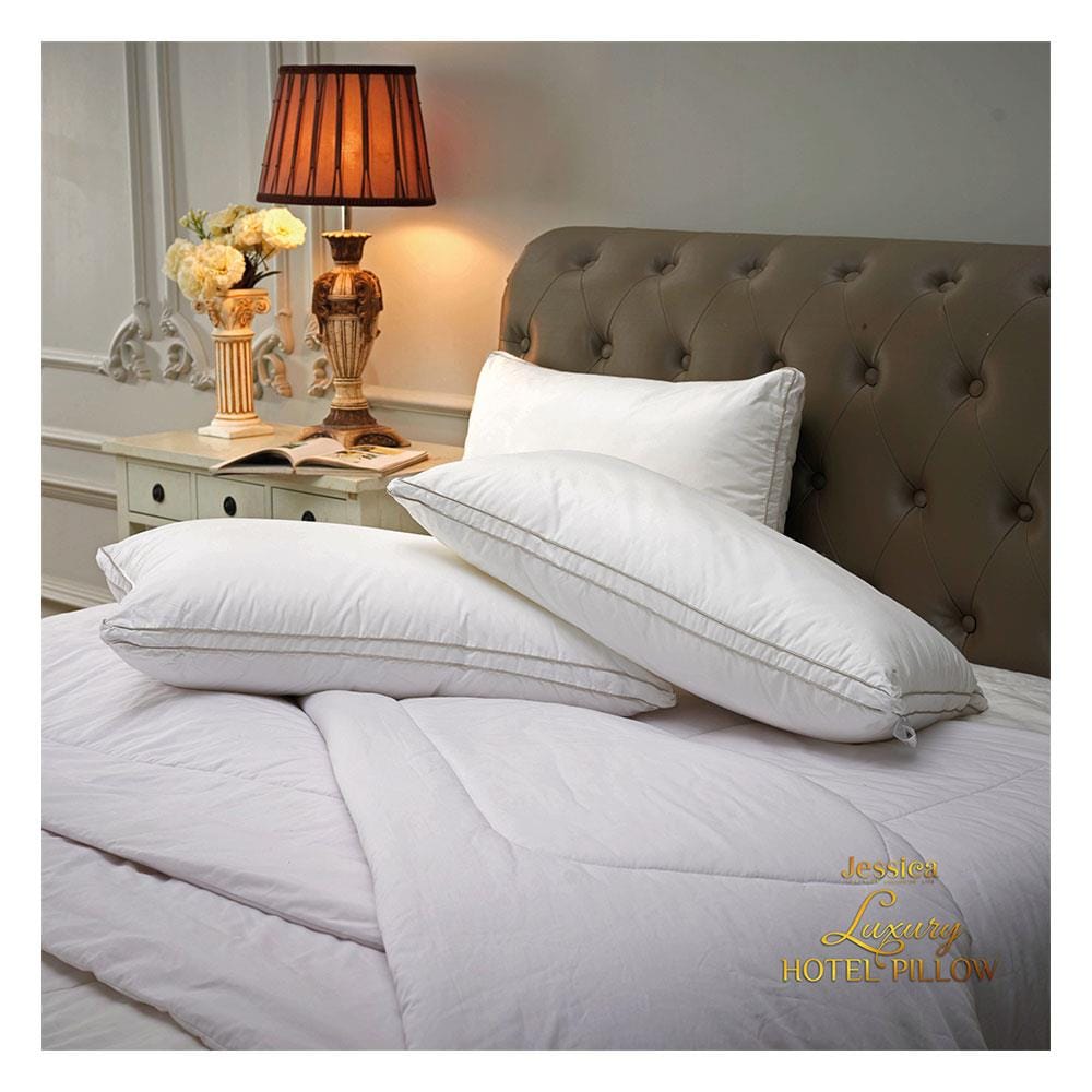 หมอนหนุน ใยสังเคราะห์ JESSICA LUXURY HOTEL 26055 50x72.5 ซม.สีขาว