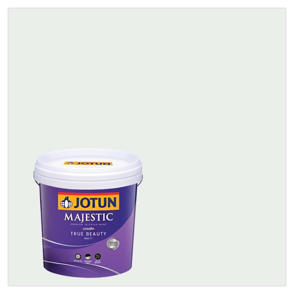 สีน้ำทาภายใน ชนิดด้าน JOTUN MAJESTIC TRUE BEAUTY BASE A 7001 สี HINT OF BLUE 9 ลิตร