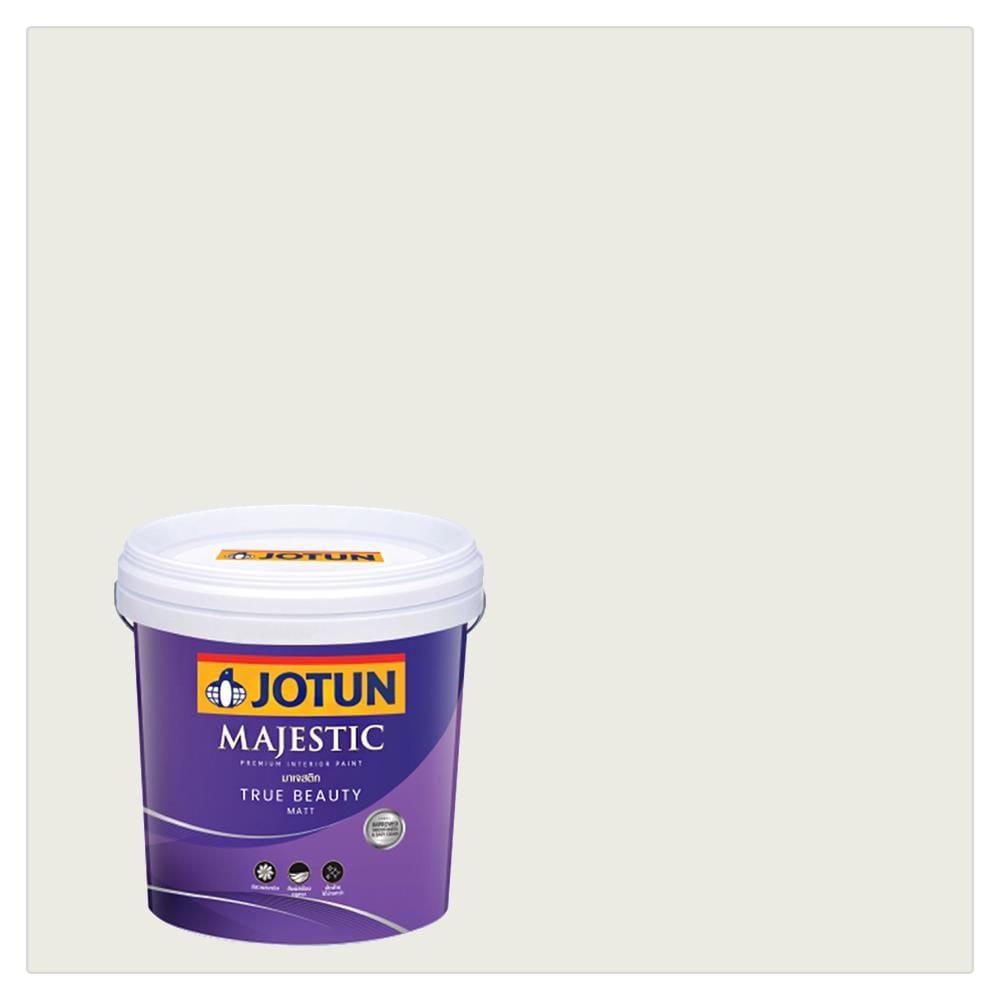 สีน้ำทาภายใน ชนิดด้าน JOTUN MAJESTIC TRUE BEAUTY BASE A 1622 สี EDELWEISS 9 ลิตร