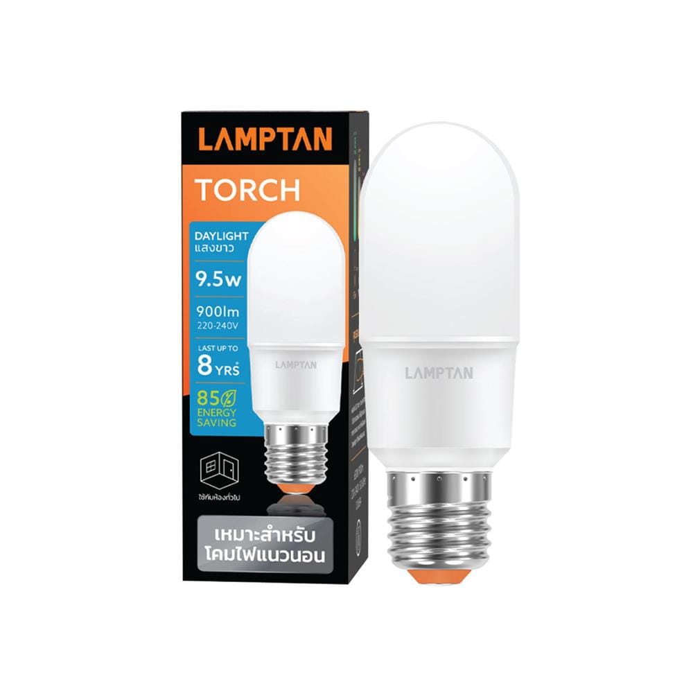 หลอด LED LAMPTAN TORCH 9.5 วัตต์ DAYLIGHT E27