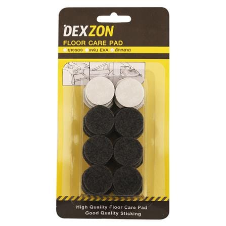 สักหลาดกลม DEXZON 25X3 มม. สีเทา 48 ชิ้น_1