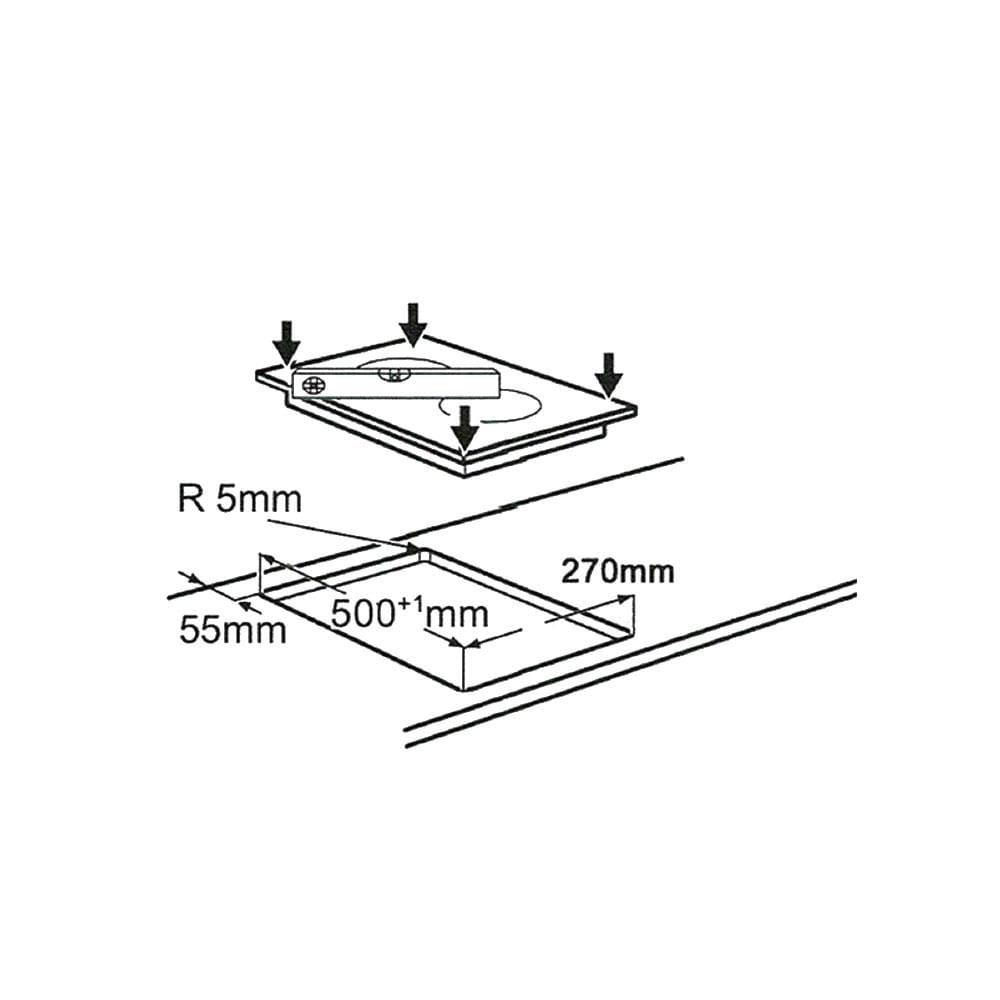 เตาฝังเซรามิก TEKA VE2 FRAMELESS 30 ซม.