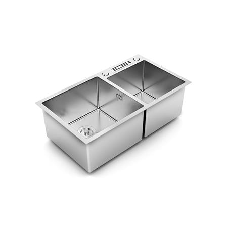 ซิงค์ฝัง 2หลุม LTP DN8045 สเตนเลส_1