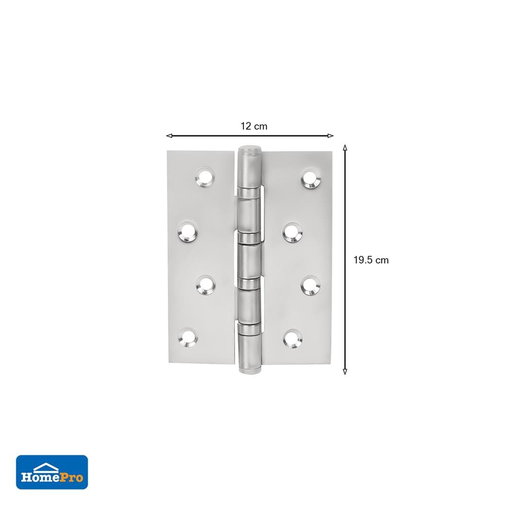 บานพับ 4X3 นิ้ว AZLE 268/432 สีสเตนเลส แพ็ก 3 ชิ้น