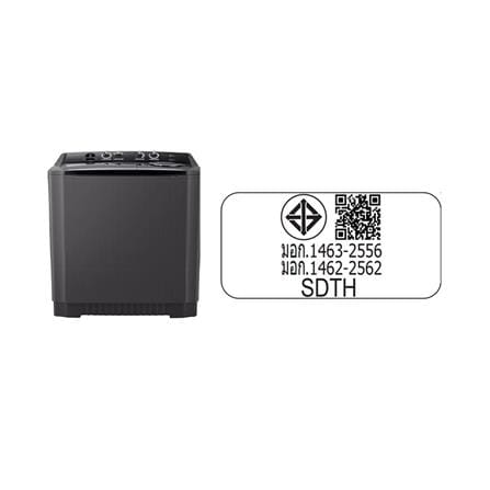 เครื่องซักผ้า 2 ถัง LG TT18NAPG 18 กก. สีดำ_7