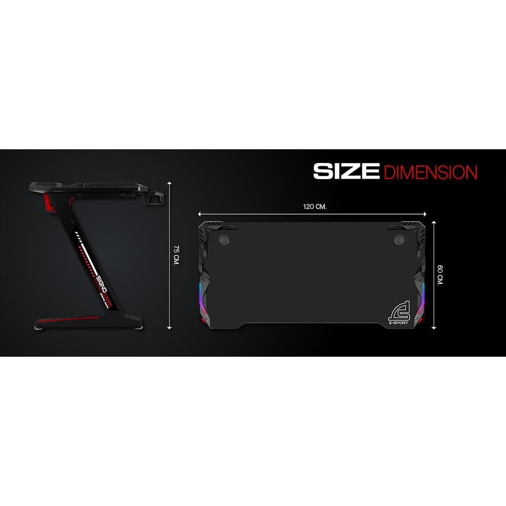 D.I.Y. โต๊ะเกมมิ่ง SIGNO GT-100 สีดำ