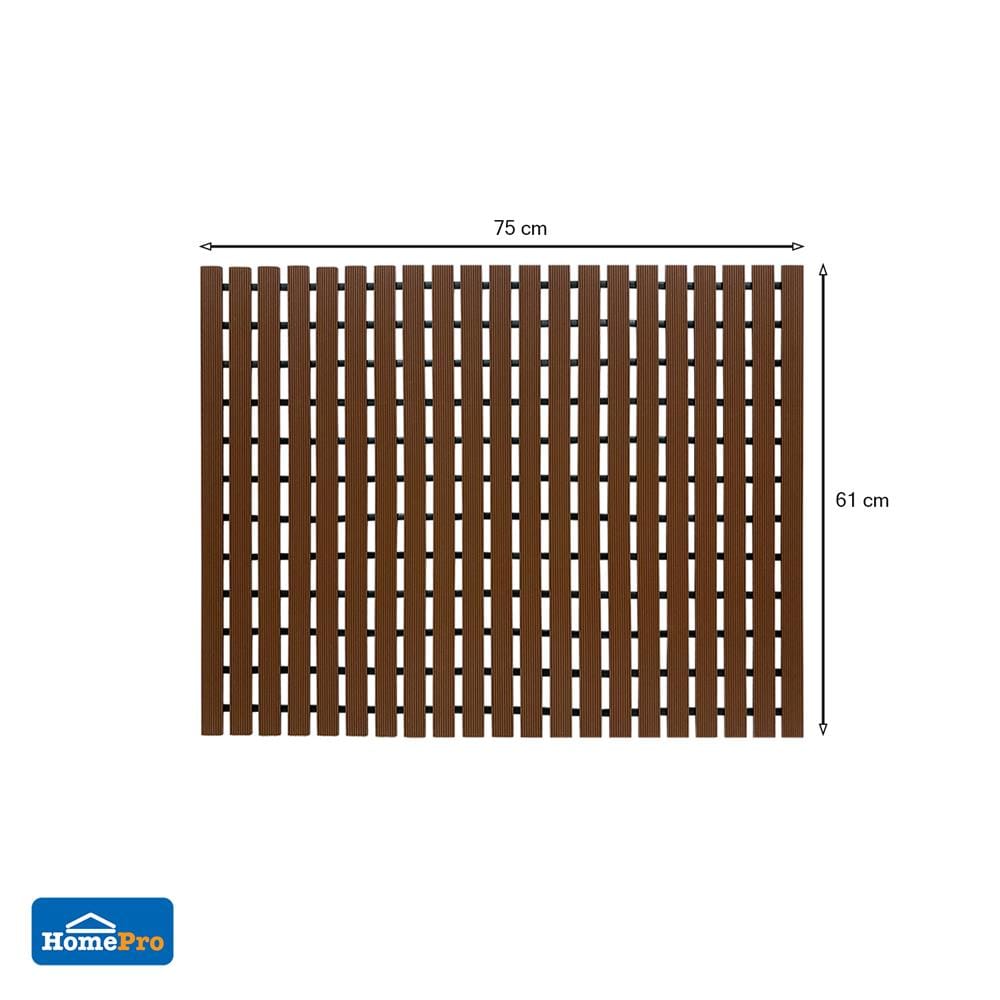แผ่นกันลื่น HOME LIVING STYLE CARLIN 75X61 ซม. สีน้ำตาล