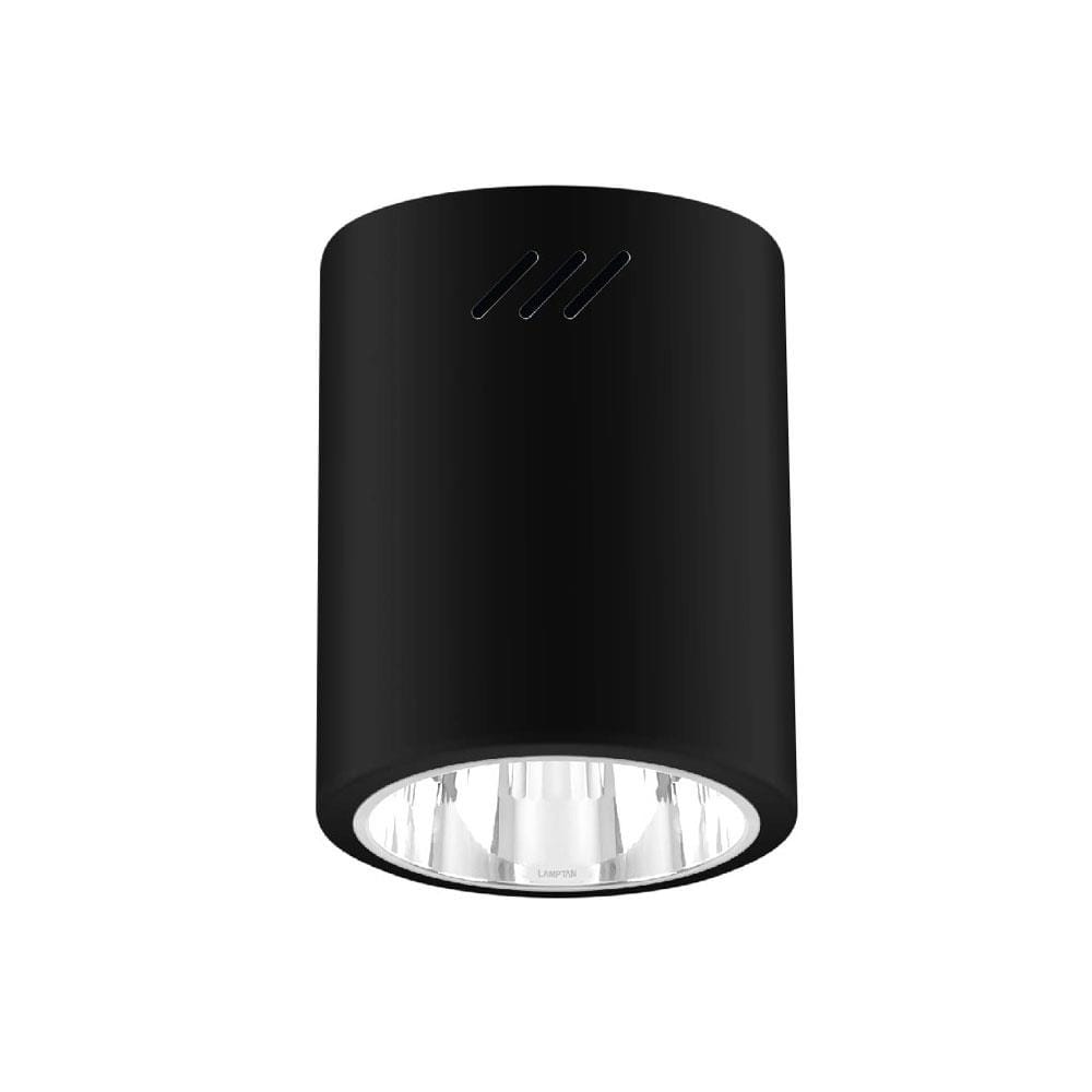 ดาวน์ไลท์ LAMPTAN SURFACE สีดำ 4 นิ้ว กลม