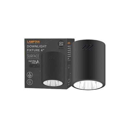 ดาวน์ไลท์ LAMPTAN SURFACE สีดำ 4 นิ้ว กลม_2