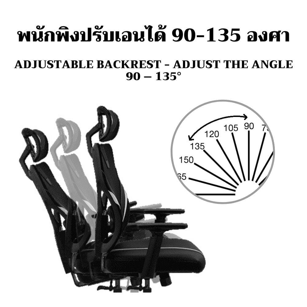 D.I.Y. เก้าอี้เกมมิ่ง ONE-X GE300 สีดำ/ฟ้า