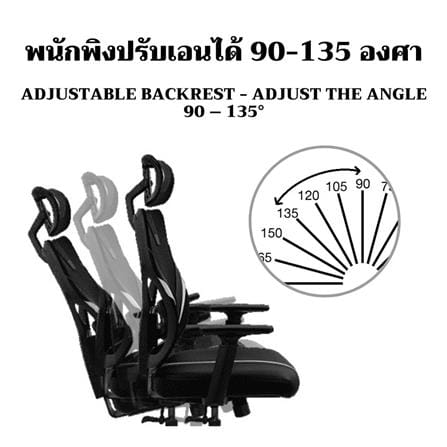 D.I.Y. เก้าอี้เกมมิ่ง ONE-X GE300 สีดำ/ฟ้า_9