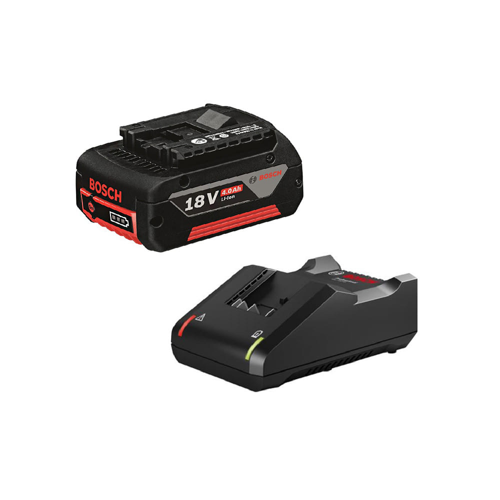 ชุดแบตเตอรี่และแท่นชาร์จ BOSCH GBA 18 โวลต์ 4.0 แอมป์
