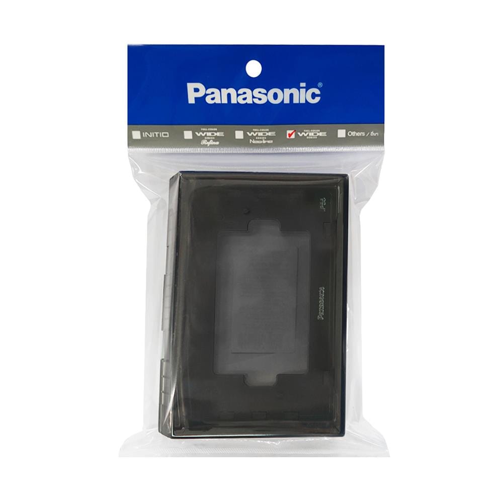 หน้ากากกันน้ำ 3 ช่อง PANASONIC WEG8981K สีชาใส