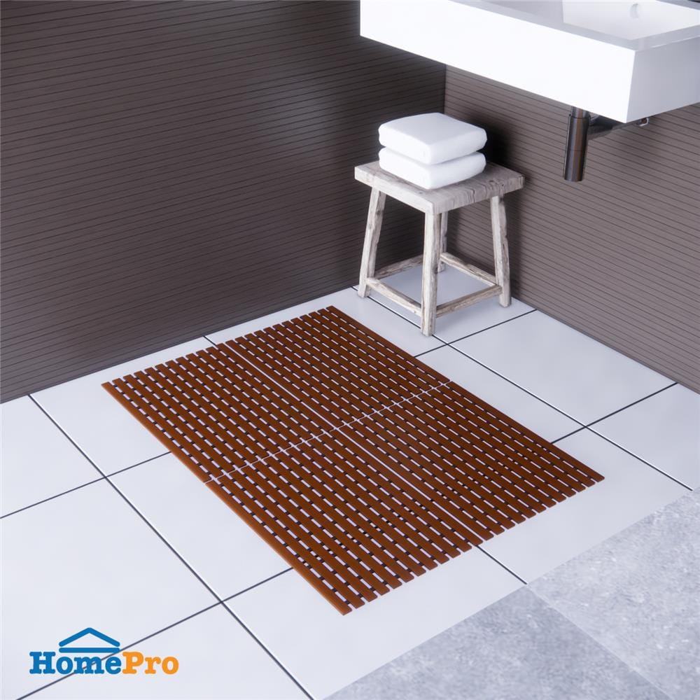 แผ่นกันลื่น HOME LIVING STYLE CARLIN 46X61 ซม. สีน้ำตาล